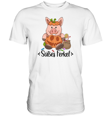 T-Shirt - "Süßes Ferkel" - Men - Schweinchen's Shop - Unisex-Shirts - White / S