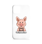 Schweinchen "Herz" - Handycover - Iphone 12 / 12 Pro Handyhülle