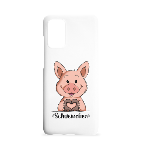 Schweinchen "Herz" - Handycover - Samsung S20+ Handyhülle