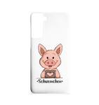 Schweinchen "Herz" - Handycover - Samsung S21 Handyhülle