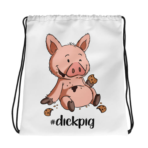 Kordelzug-Beutel - "DickPig" - Schweinchen's Shop - Default Title
