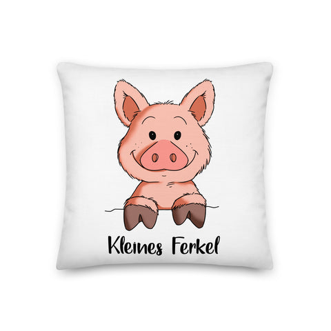 Premium-Kissen - "Kleines Ferkel" - Schweinchen's Shop - 18×18