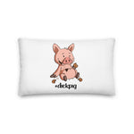 Premium-Kissen - "DickPig" - Schweinchen's Shop - 20×12