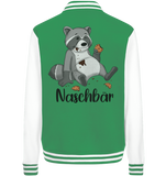 Naschbär - College Jacket - Schweinchen's Shop - Jacken/ Zipper - Green/White / XS