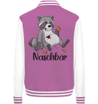 Naschbär - College Jacket - Schweinchen's Shop - Jacken/ Zipper - Bubblegum/White / XS