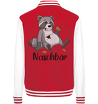 Naschbär - College Jacket - Schweinchen's Shop - Jacken/ Zipper - Red/White / XS