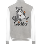 Naschbär - College Jacket - Schweinchen's Shop - Jacken/ Zipper - Sport Grey/White / XS