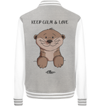 Otter "KEEP CALM" - College Jacket - Schweinchen's Shop - Jacken/ Zipper -