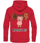 Hoodie - "FERKULES" - Unisex - Schweinchen's Shop - Hoodies - Red / XS