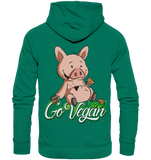 Hoodie - "DickPig" - Vegan Edition - Unisex - Schweinchen's Shop - Hoodies - Varsity Green / XS