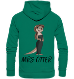 "Mrs Otter" - Organic Hoodie - Schweinchen's Shop - Hoodies - Varsity Green / XS