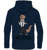 "Mr Otter" - Organic Hoodie - Schweinchen's Shop - Hoodies - French Navy / XS