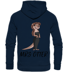 "Mrs Otter" - Organic Hoodie - Schweinchen's Shop - Hoodies - French Navy / XS