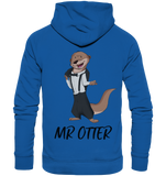 "Mr Otter" - Organic Hoodie - Schweinchen's Shop - Hoodies - Royal Blue / XS