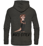 "Mrs Otter" - Organic Hoodie - Schweinchen's Shop - Hoodies - Dark Heather Grey / XS