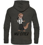 "Mr Otter" - Organic Hoodie - Schweinchen's Shop - Hoodies - Dark Heather Grey / XS