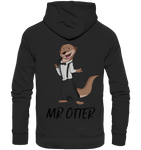 "Mr Otter" - Organic Hoodie - Schweinchen's Shop - Hoodies - Black / XS