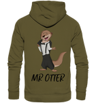 "Mr Otter" - Organic Hoodie - Schweinchen's Shop - Hoodies - British Khaki / XS