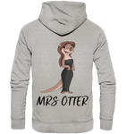 "Mrs Otter" - Organic Hoodie - Schweinchen's Shop - Hoodies - Heather Grey / XS