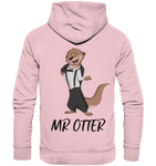"Mr Otter" - Organic Hoodie - Schweinchen's Shop - Hoodies - Cotton Pink / XS