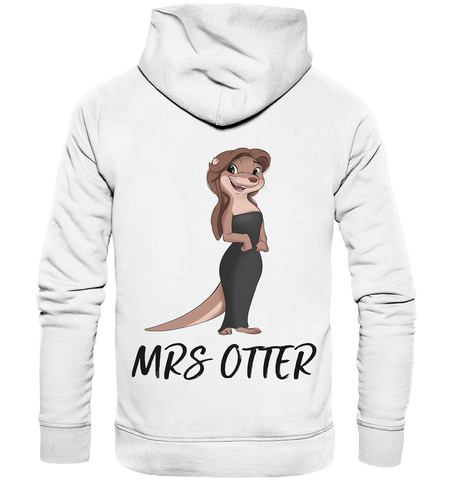 "Mrs Otter" - Organic Hoodie - Schweinchen's Shop - Hoodies - White / XS