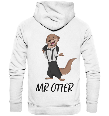"Mr Otter" - Organic Hoodie - Schweinchen's Shop - Hoodies - White / XS