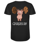 "Ferkules" Hinten - V-Neck Shirt - Schweinchen's Shop - V-Neck Shirts - Black / S