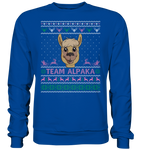 Christmas Pullover - "Team Alpaka" - Rose - Schweinchen's Shop - Sweatshirts - Royal Blue / S