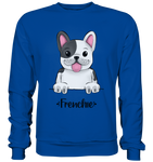 "Frenchie" - Basic Sweatshirt - Schweinchen's Shop - Sweatshirts - Royal Blue / S