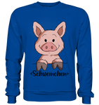 "Schweinchen" - Basic Sweatshirt - Schweinchen's Shop - Sweatshirts - Royal Blue / S