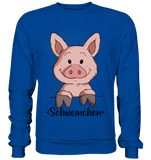 "Schweinchen" - Basic Sweatshirt - Schweinchen's Shop - Sweatshirts - Royal Blue / S