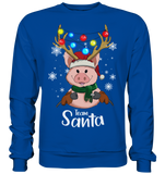 Christmas Pullover - "TEAM SANTA" - Schweinchen's Shop - Sweatshirts - Royal Blue / S
