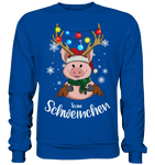 Christmas Pullover - "Team Schweinchen" - Schweinchen's Shop - Sweatshirts - Royal Blue / S