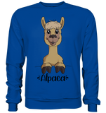 Alpaka m.T. - Basic Sweatshirt - Schweinchen's Shop - Sweatshirts - Royal Blue / S
