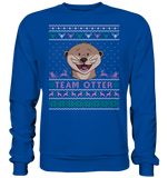 Christmas Pullover - "Team Otter" - Rose - Schweinchen's Shop - Sweatshirts - Royal Blue / S