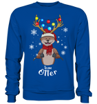 Christmas Pullover - "Team Otter" - Schweinchen's Shop - Sweatshirts - Royal Blue / S