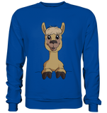 Alpaka o.T. - Basic Sweatshirt - Schweinchen's Shop - Sweatshirts - Royal Blue / S