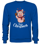 Christmas Sweatshirt - Schweinchen Love - Schweinchen's Shop - Sweatshirts - Royal Blue / S