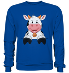 Kuh o-T. - Basic Sweatshirt - Schweinchen's Shop - Sweatshirts - Royal Blue / S