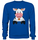 Kuh o-T. - Basic Sweatshirt - Schweinchen's Shop - Sweatshirts - Royal Blue / S