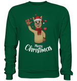 Christmas Sweatshirt - Alpaka Love - Schweinchen's Shop - Sweatshirts - Bottle Green / S