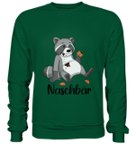 Naschbär - Basic Sweatshirt - Schweinchen's Shop - Sweatshirts - Bottle Green / S