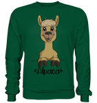 Alpaka m.T. - Basic Sweatshirt - Schweinchen's Shop - Sweatshirts - Bottle Green / S