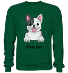 "Frenchie" - Basic Sweatshirt - Schweinchen's Shop - Sweatshirts - Bottle Green / S