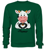 "MUMU" - Basic Sweatshirt - Schweinchen's Shop - Sweatshirts - Bottle Green / S