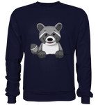 Waschbär o.T. - Basic Sweatshirt - Schweinchen's Shop - Sweatshirts - Oxford Navy / S