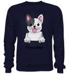 "Frenchie" - Basic Sweatshirt - Schweinchen's Shop - Sweatshirts - Oxford Navy / S