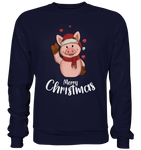 Christmas Sweatshirt - Schweinchen Love - Schweinchen's Shop - Sweatshirts - Oxford Navy / S