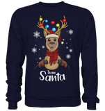 Christmas Pullover - "TEAM SANTA" - Schweinchen's Shop - Sweatshirts - Oxford Navy / S