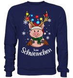 Christmas Pullover - "Team Schweinchen" - Schweinchen's Shop - Sweatshirts - Oxford Navy / S